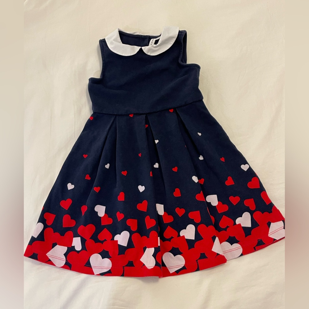 Janie and Jack size 6 Heart Print dress